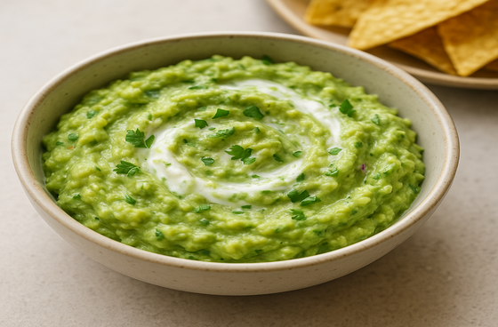 Guacamole with yoghurt